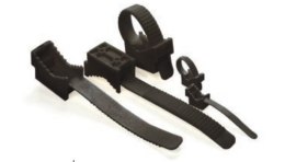 UCHWYT PASKOWY DO PRZEWODÓW UP-22UV CZARNY (100szt.) TRYTYT