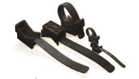 UCHWYT PASKOWY DO PRZEWODÓW UP-22UV CZARNY (100szt.) TRYTYT