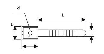 UCHWYT PASKOWY DO PRZEWODÓW UP-30UV (100szt.) TRYTYT