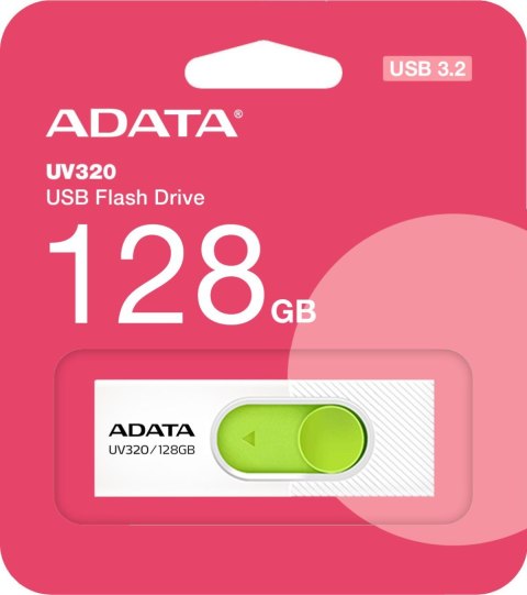 Adata Pendrive UV320 128GB USB 3.2 Gen1 Biały ADATA