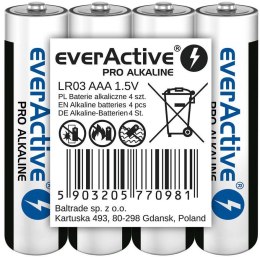 Bateria LR03 (AAA) everActive Pro Alcaline (folia 4 szt.) EVERACTIVE