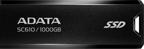 Dysk zewnętrzny SSD Adata SC610 1000GB USB3.2A czarny ADATA