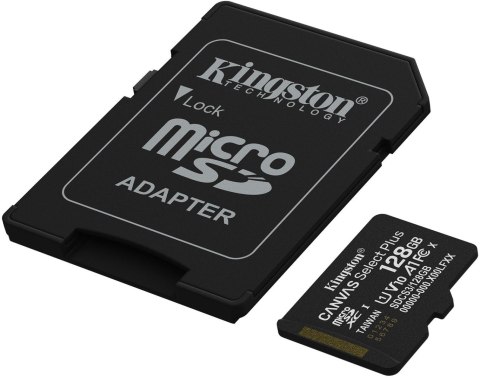 Karta pamięci microSD 128GB Kingston Canvas Select Plus microSDXC C10 UHS-1 128GB KINGSTON