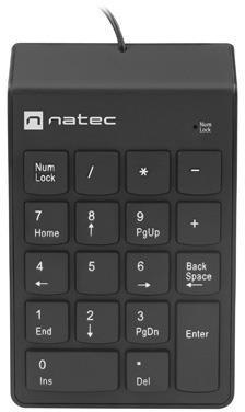 Klawiatura numeryczna Natec Goby 2 USB czarna NATEC