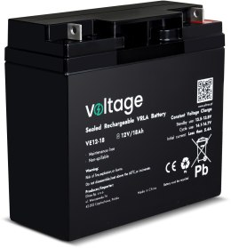 Akumulator AGM Voltage 12V 18Ah VE12-18 (Żywotność 6-9 lat) VOLTAGE