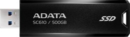 Dysk zewnętrzny SSD Adata SC610 500GB USB3.2A czarny ADATA