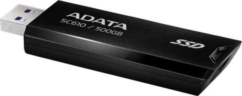 Dysk zewnętrzny SSD Adata SC610 500GB USB3.2A czarny ADATA