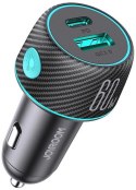 Ładowarka samochodowa Joyroom JR-CCN01 60W 3.0A PD 3.0 QC 3.0 1x USB-A 1x USB-C JOYROOM
