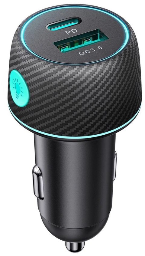 Ładowarka samochodowa Joyroom JR-CCN01 60W 3.0A PD 3.0 QC 3.0 1x USB-A 1x USB-C JOYROOM