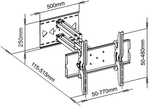 Uchwyt TV ścienny LED/LCD ART 32-100 ART
