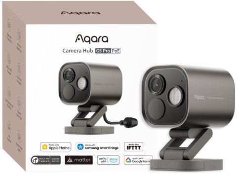 Aqara Camera Hub G5 Pro PoE Szara | Kamera IP | 1520p, Zigbee, CH-C03D AQARA