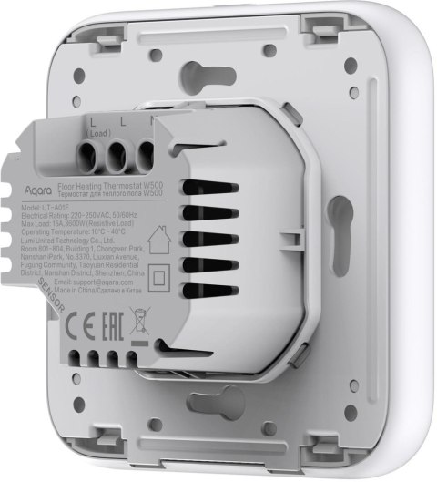 Aqara Floor Heating Thermostat W500 Termostat do ogrzewania podłogowego UT-A01D AQARA