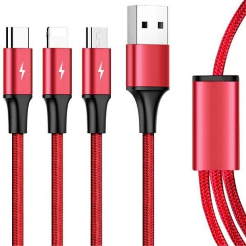 Unitek 3-in-1 USB Kabel ładujący C4049RD UNITEK