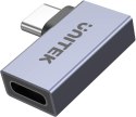 Unitek Adapter USB-C na USB-C kątowy płaski 40Gbps UNITEK