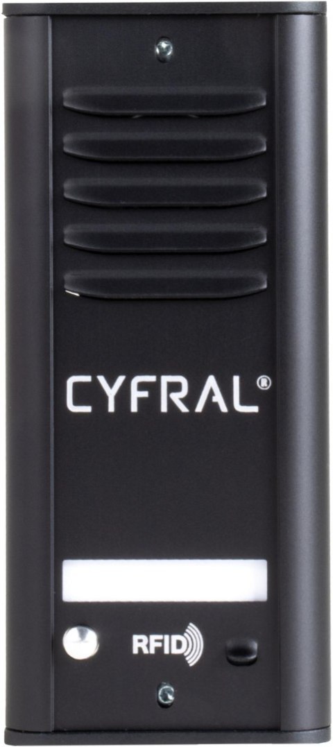 DOMOFON CYFRAL COSMO 1-LOKATORSKI KASETA CZARNA/UNIFON CZARNY CYFRAL