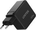Ładowarka sieciowa Unitek 65W GaN Quick Charge (2x USB-C PD + USB-A) UNITEK