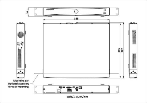 Rejestrator IP Hikvision DS-7632NXI-K2 D PL HIKVISION