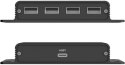 Unitek Przedłużacz USB-C na 4× USB-A przez Ethernet, zasięg do 150 m 480Mbps UNITEK