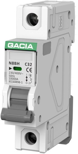 Wyłącznik nadprądowy GACIA N8BH 10KA C 1P 32A GACIA