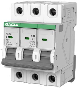 Wyłącznik nadprądowy GACIA N8BH 10KA C 3P 40A GACIA