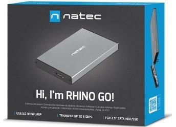Zewnętrzna obudowa dysku Natec Rhino GO SATA 2,5" szary NATEC