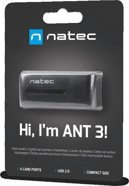 Czytnik kart pamięci ANT 3 Mini SDHC/MMC/M2/Micro SD NATEC