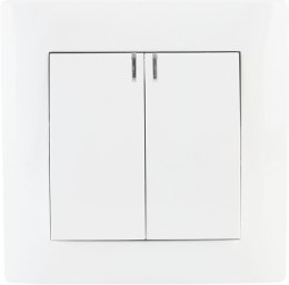 Łącznik podwójny z podświetleniem VCX WESA LC 04 Biały VCX