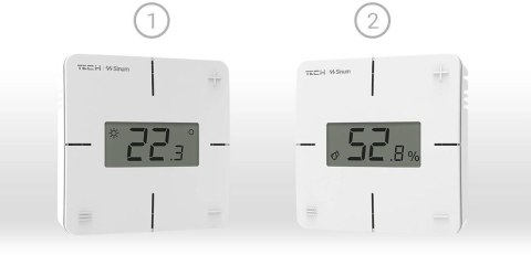 Przewodowy regulator pokojowy sinum czarny R-S1 Tech Sterowniki TECH STEROWNIKI