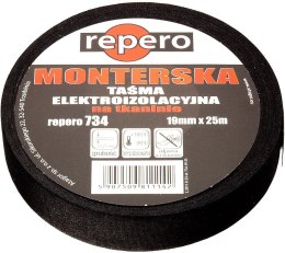 TAŚMA REPERO 734 MONTERSKA PARCIANA 19MMX25M REPERO