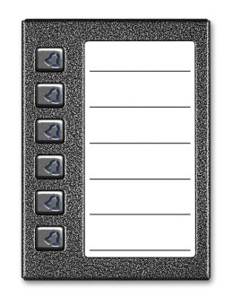 ACO CDN-6NP ST Podświetlany panel listy lokatorów z 6 przyciskami ACO
