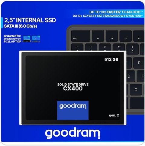DYSK SSD GOODRAM CX400 G2 512GB SATA3 GOODRAM