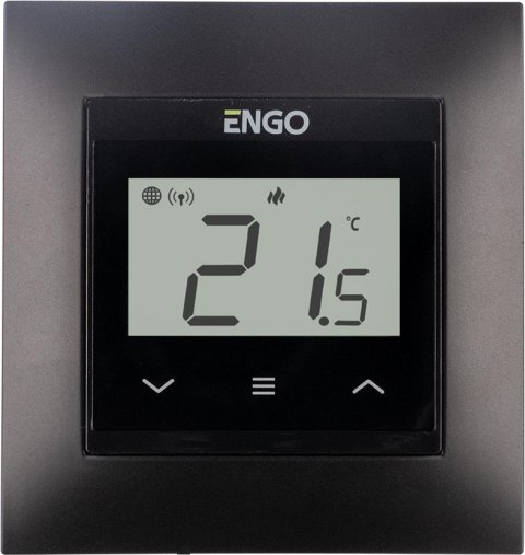 ENGO Controls E55-B - Internetowy, podtynkowy regulator temperatury do ramki 55x55, Wi-F ENGO CONTROLS