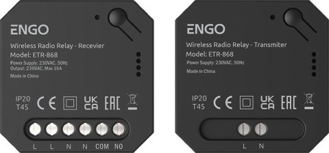 ENGO Controls ETR-868 - Przekaźnik bezprzewodowy EngoLink, sterowany radiowo, 868Mhz, 230V ENGO CONTROLS