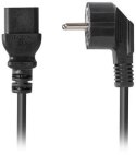 KABEL ZASILAJĄCY (SERWEROWY) CEE 7/7 IEC 320 C19 16A 1.8M WTYCZKA KĄTOWA VDE Lanberg LANBERG
