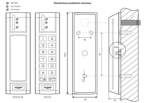 Kontroler dostępu ROGER PR311SE ROGER