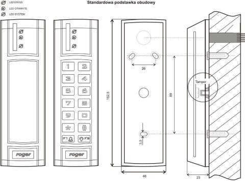 Kontroler dostępu ROGER PR312EM ROGER