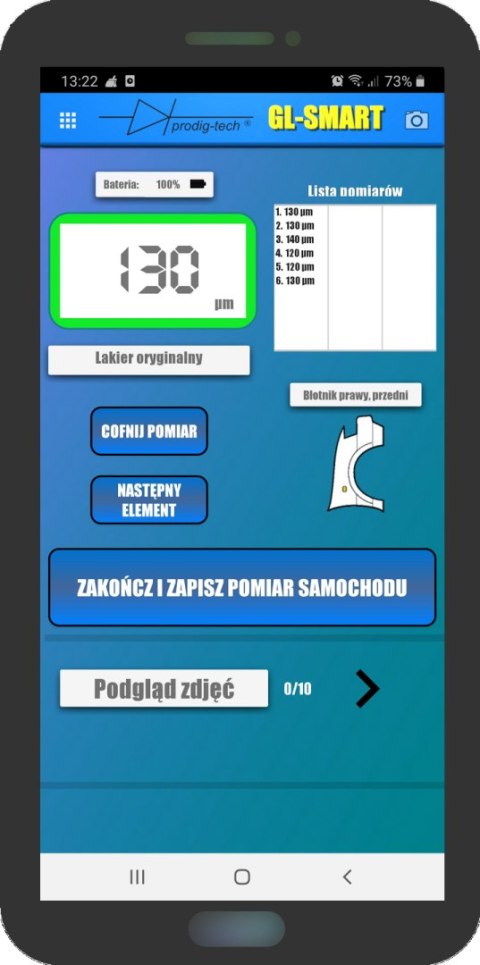 MIERNIK GRUBOŚCI LAKIERU GL-PRO-SMART-FAZ PRODIG-TECH