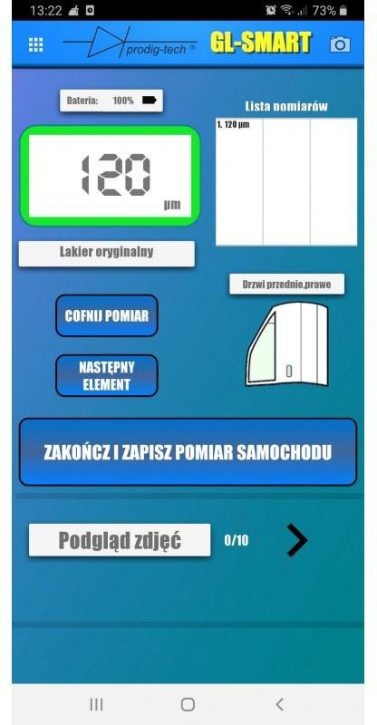 MIERNIK GRUBOŚCI LAKIERU GL-SMART-8 PRODIG-TECH