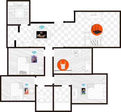 REPEATER TENDA A18 AC 1200MBPS TENDA