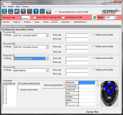 ROPAM ODBIORNIK RADIOWY RF-4C ROPAM