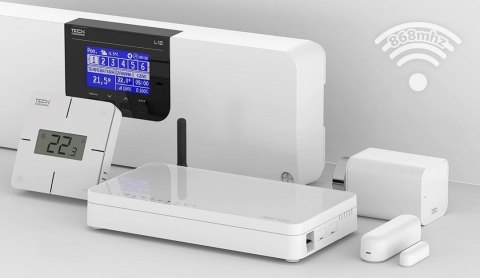 Bezprzewodowy regulator pokojowy mechaniczny czarny R-8X Tech Sterowniki TECH STEROWNIKI