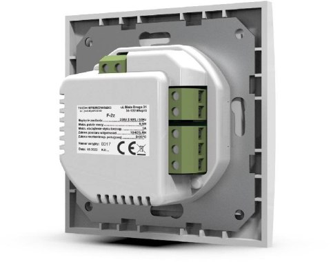 Przewodowy Dwustanowy regulator pokojowy biały F-2Z v1 Tech sterowniki TECH STEROWNIKI