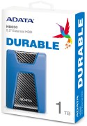 Adata DashDrive Durable HD650 1TB 2.5'' USB3.1 Niebieski ADATA