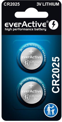 Bateria CR2025 everActive (blister 2 szt.) EVERACTIVE