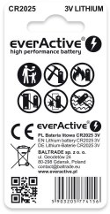 Bateria CR2025 everActive (blister 2 szt.) EVERACTIVE