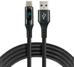 KABEL USB-A / USB-C LCD everActive CBB-2CBL 200cm 3A EVERACTIVE
