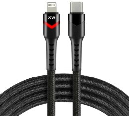 KABEL USB-C / Lightning Apple iPhone LED RGB everActive CBB-1CIR 100cm PD 27W EVERACTIVE