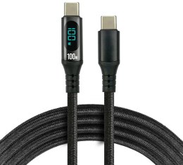 KABEL USB-C / USB-C LCD everActive CBB-2PD5L 200cm 20V 5A 100W EVERACTIVE