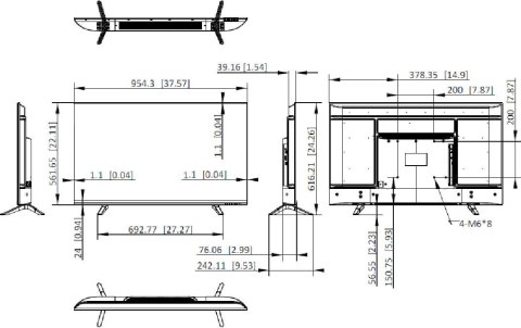 Monitor Hikvision DS-D5043F3-1V0S HIKVISION