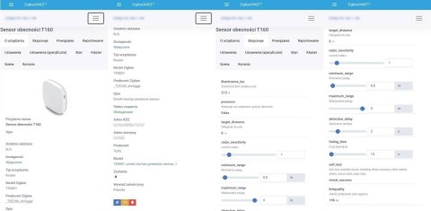 OXT Czujnik radar obecności jasności 230V ZigBee TUYA T160 OXT